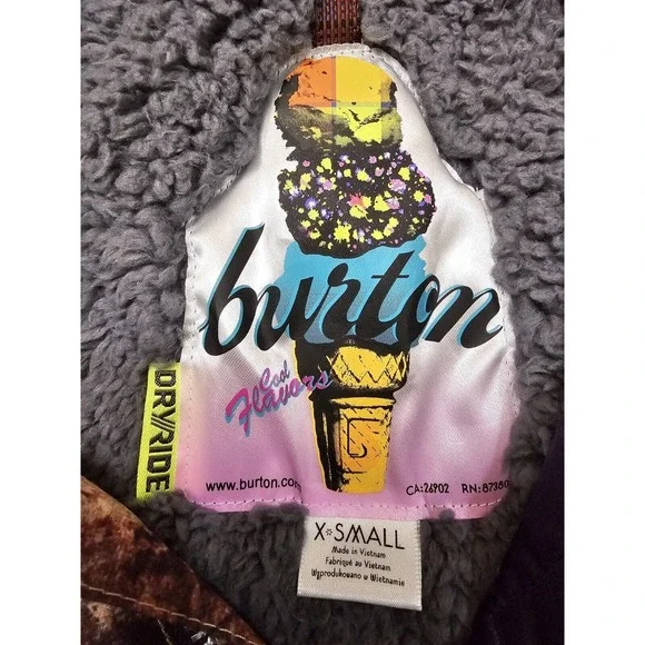Burton Women Dry Ride Winter Sports Credence Ski Jacket Cool Flavor NOWT